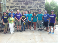 Staff at City Commission for Bike Week