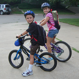 Teaching Kids how to ride a bike